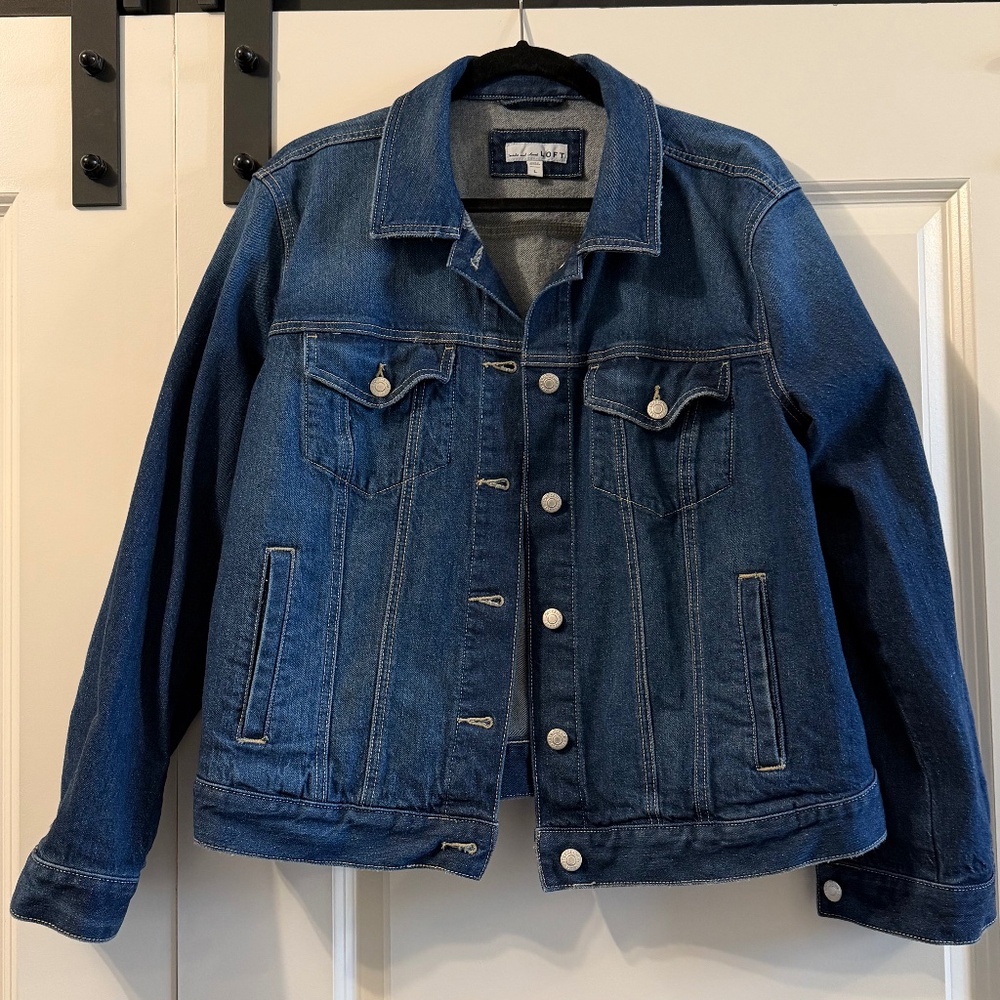 Loft Jean Jacket Size Large